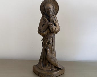 Handmade Statue of St. Francis, Hank Schlau