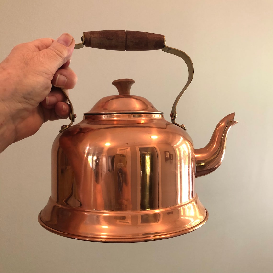 Copper Teapot Vintage Made in Portugal Etsy