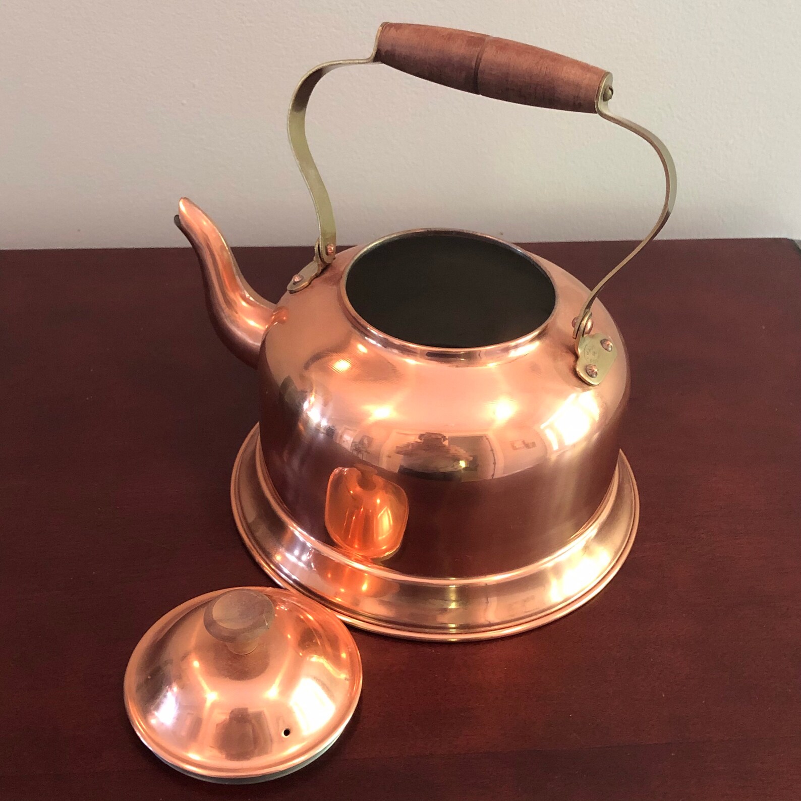 Copper Teapot Vintage Made in Portugal Etsy