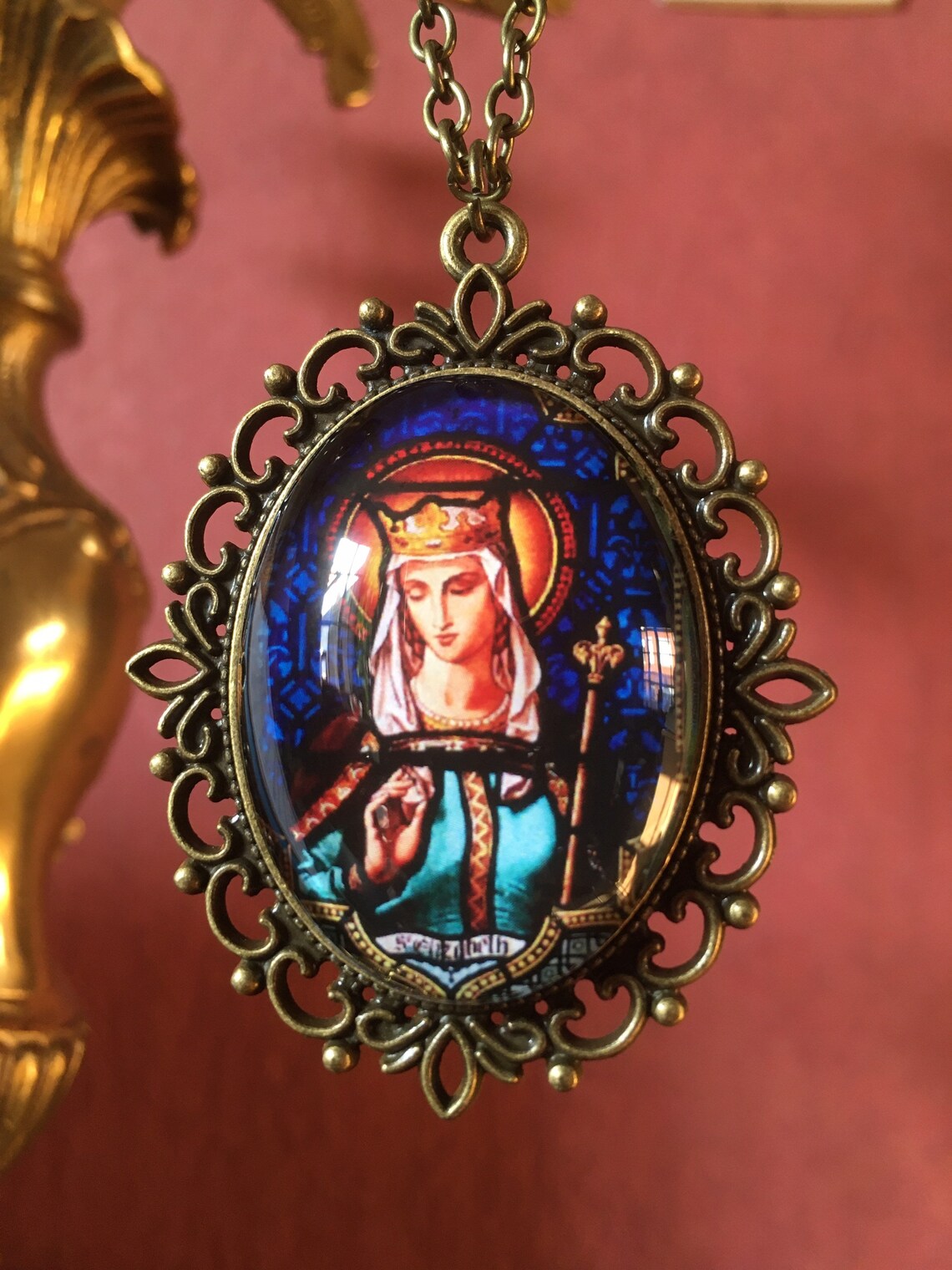 Saint Elisabeth patron saint of nurses and hospitals pendant Etsy