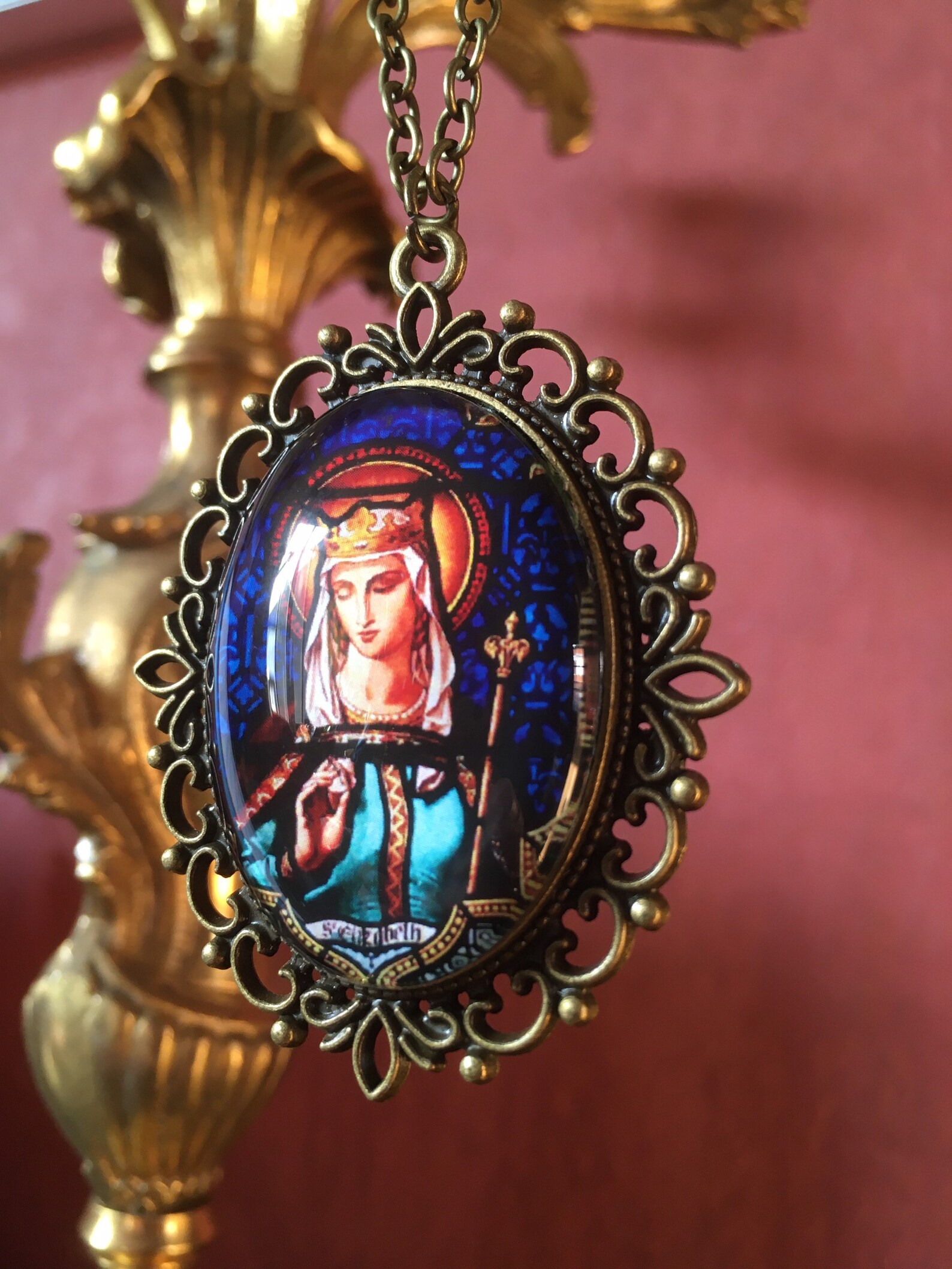 Saint Elisabeth patron saint of nurses and hospitals pendant Etsy