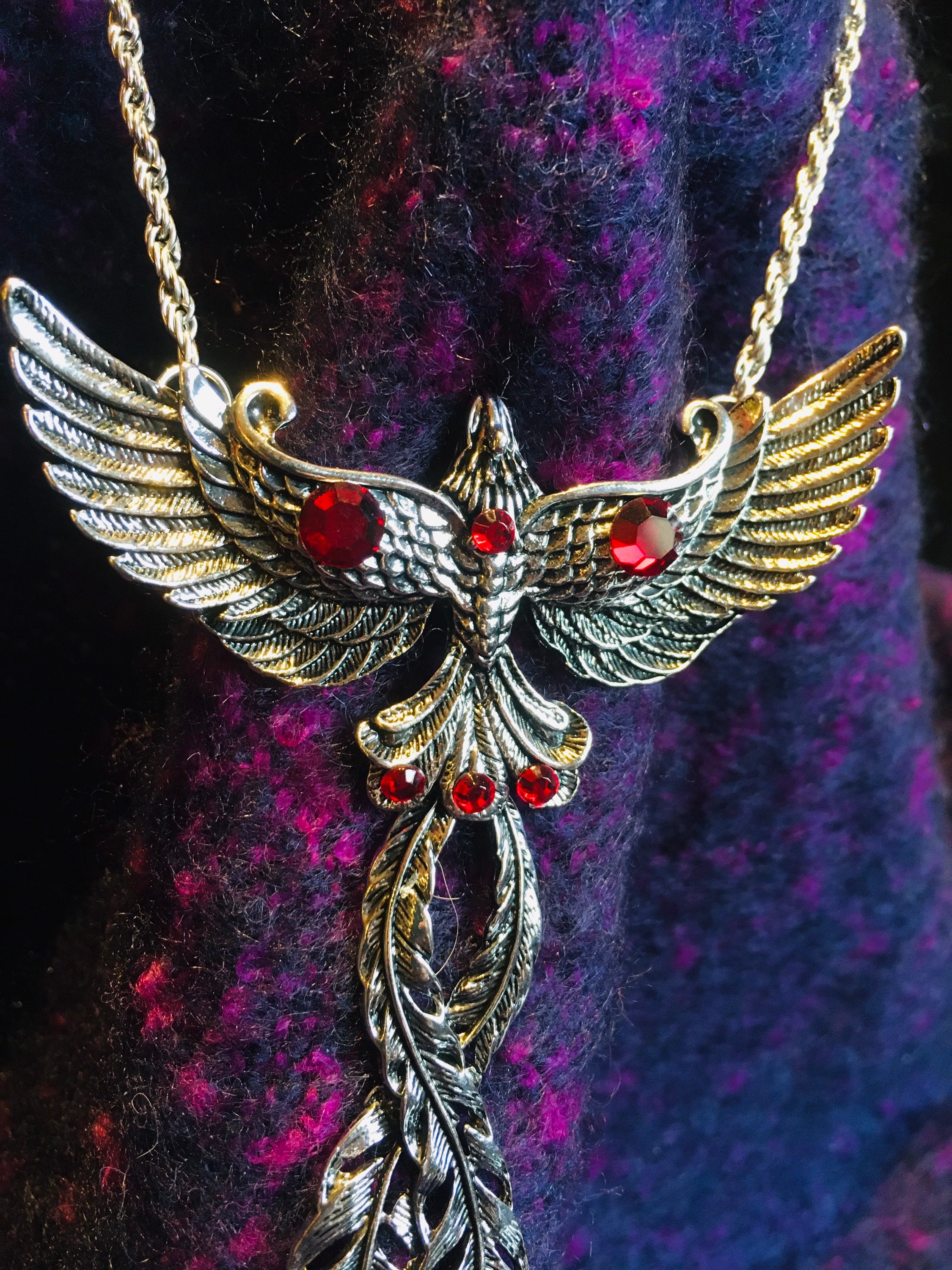Angel of the Phoenix follows ~ Sterling Silver Jewelry