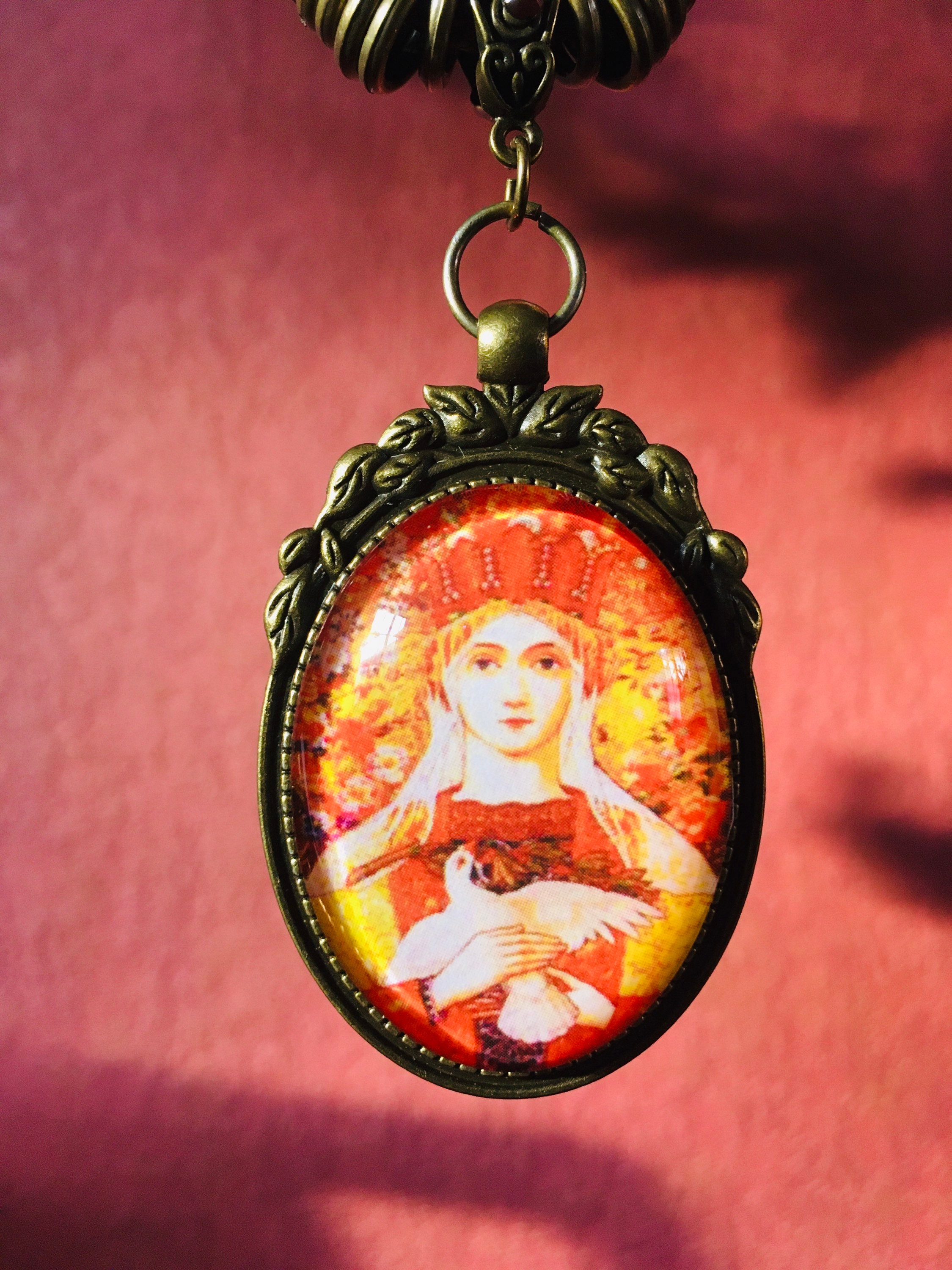 Goddess Virgin Mary Virgin Mary pendant Mother of God Etsy