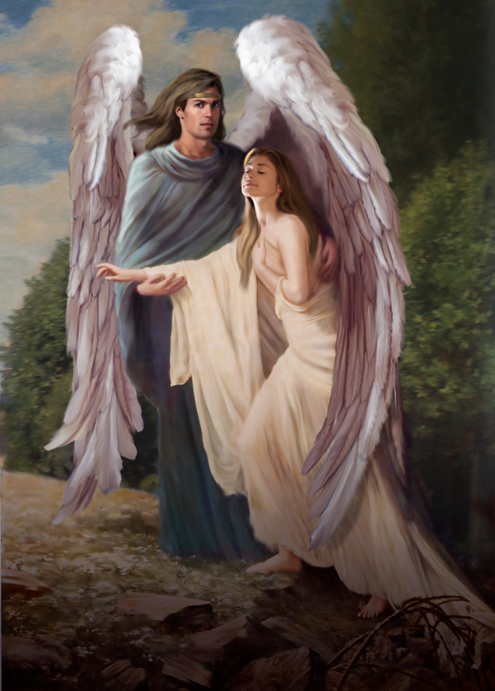 Guardian Angel Pendant Rescue by Corey Wolfe - Etsy