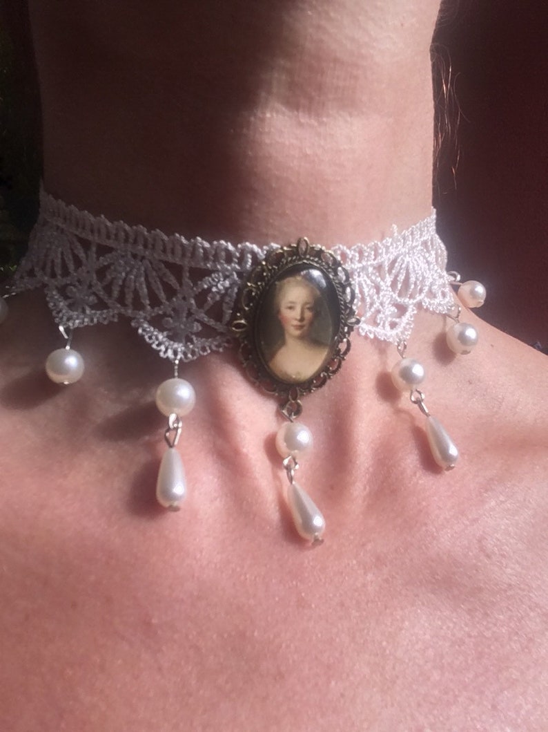 GRACEART Viktorianisch Spitze Halsband - Gotisch Steampunk Choker