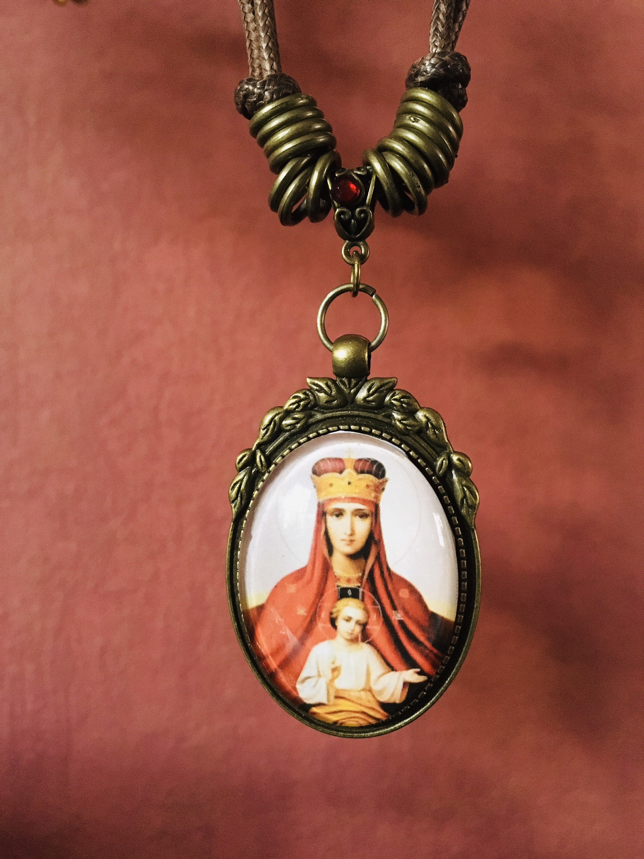 Virgin Mary and Jesus Pendant Mary and 