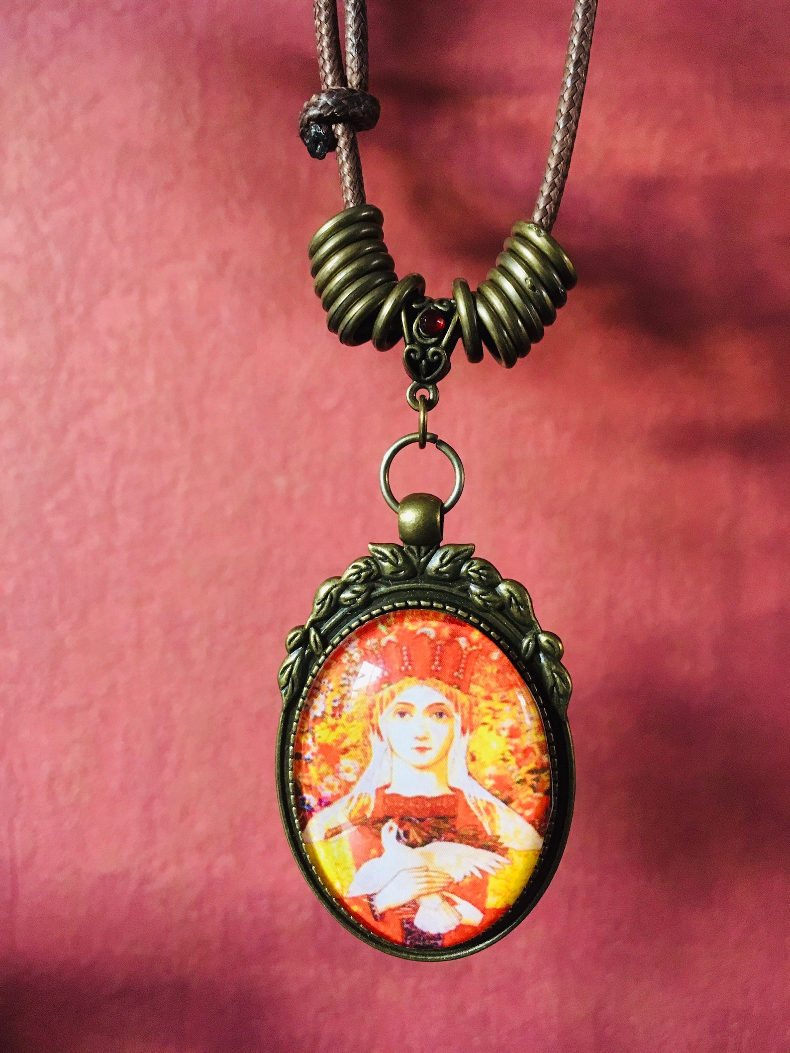 Virgin Mary Virgin Mary Pendant Mother of God Virgin With Etsy