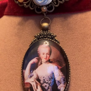 Marie-Antoinette, rococo velvet choker, 18th century, handmade, french art, costume jewelry, Versailles, gift for her,  FREE SHIPPING