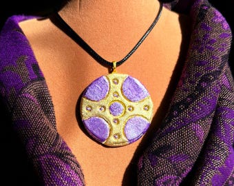 Religious pendant, spiritual jewelry, handmade,