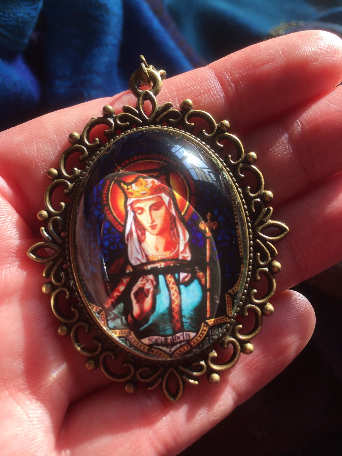Saint Elisabeth Patron Saint of Nurses and Hospitals Pendant Etsy