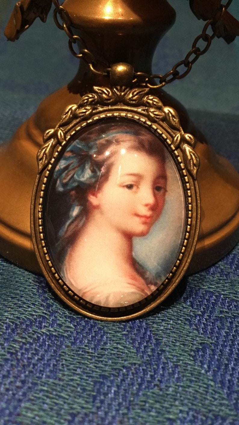 cameo gift for mom historic cameo costume jewelry FREE SHIPPING Baroque art gift for her Versailles French art pendant