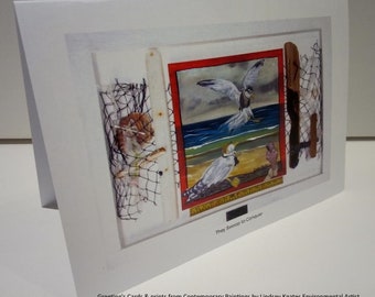 They Swoop to Conquer - Art Greetings Cards by Cornish Artist, Lindsey Keates