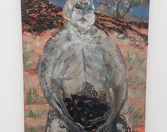 De grandes coisas Pequenas coisas crescem. De baixo para cima... Artista ambiental e político Lindsey Keates Realismo contemporâneo.