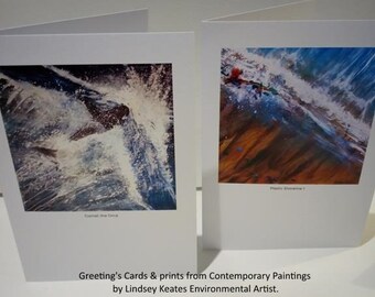 Cornet the Orca - Art Greetings Cards by Cornish Artist, Lindsey Keates
