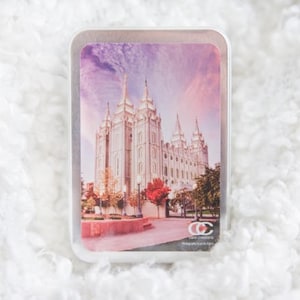 LDS Temple cards in Tin