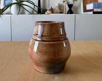 Pottery Small Vase Mid Century Vintage 70s