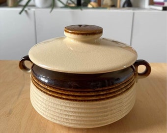 Casserole Stoneware Midcentury made in Japan Vintage Ovenproof