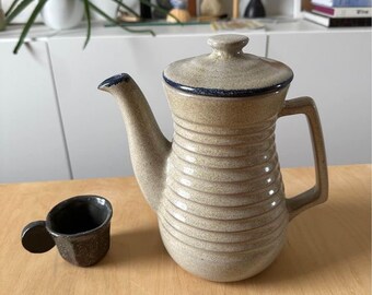 Estriceram Pottery Midcentury Carafe Tea Pot Vintage