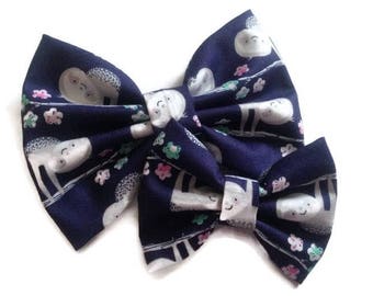 Sloth Hair Bow | Fabric Bow | Handmade Hair Bow | Hair Clip | Headband