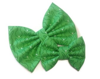 Bunny Bow | Fabric Bow | Handmade Hair Bow | Hair Clip | Headband