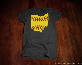 Ohio Softball Buy 3 Get a 4th FREE!!! Ladies Junior Fit T-shirt