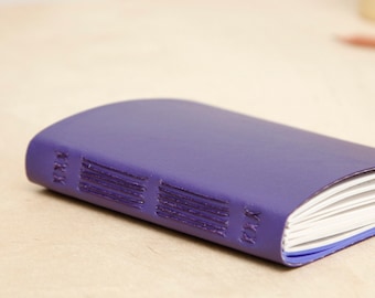 Assorted Paper Notebook | Small Purple Mixed Paper Journal | Handmade