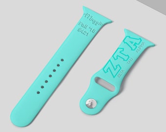 Zeta Tau Alpha watchband/ sorority gift/Zeta Tau Alpha Sorority/