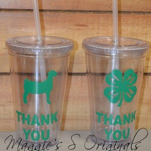 Thank you buyer cup/ Thank you cup/Livestock thank you/ Livestock cup/4-h cup/Thank you gift/Animal cup/Livestock cup