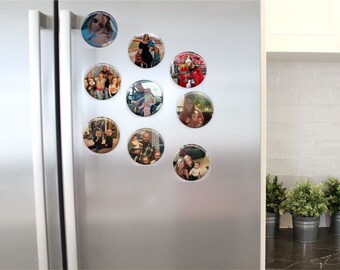 Custom Photo Magnets, Circle Fridge Magnets