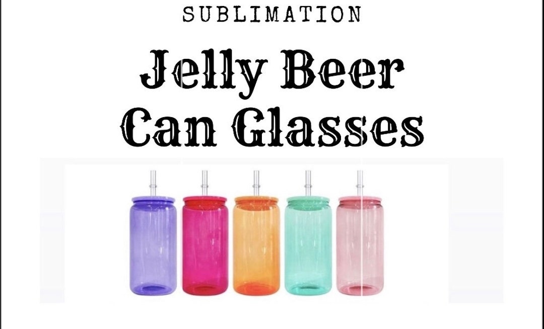 Custom Promotional 25 Count 16oz Sublimation Glass Beer Can with