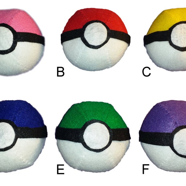 Fun Felt Pokeballs