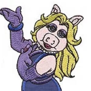 Muppets Standing Miss Piggy Applique  5.5" x 3"