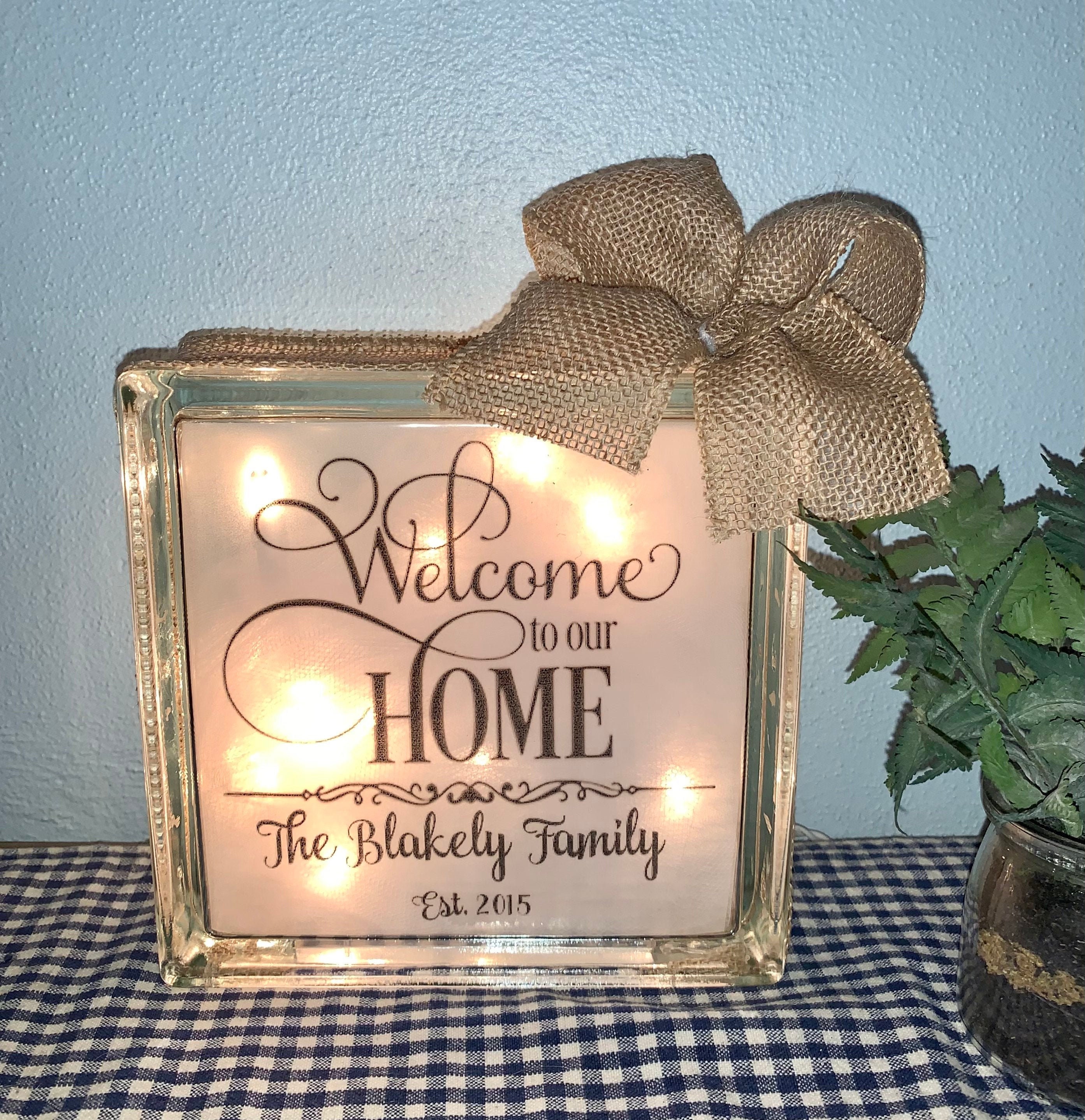 Welcome to Our Home personalized house-warming gift new home | Etsy