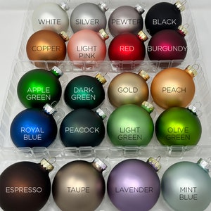 Personalized Matte Glass Ornaments