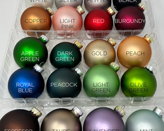 Personalized Matte Glass Ornaments