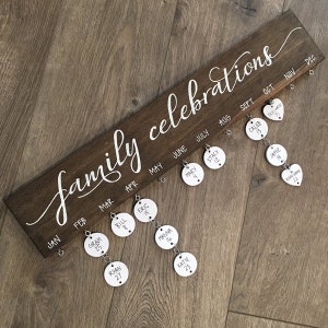 Family Celebrations Board