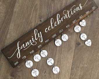 Family Celebrations Board