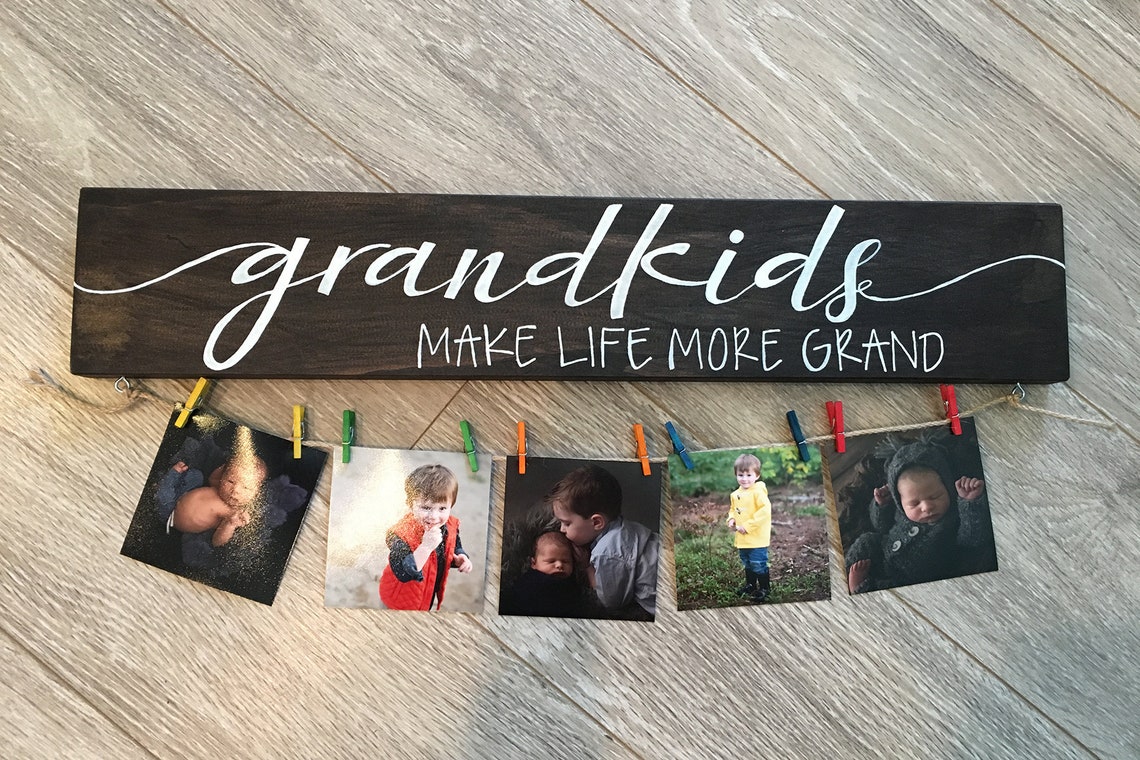 Grandkids Photo Display Etsy
