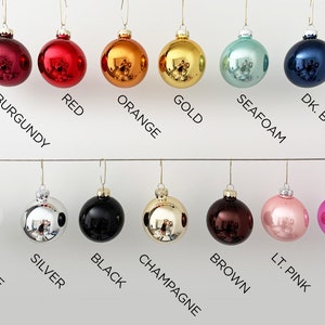 Décorations personnalisées en verre brillant