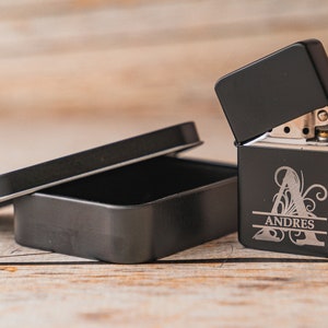 Best Man Lighter, Groomsman  Lighter, Personalized Black Lighter, Custom Lighter, Groomsmen Gift, Engraved Lighter, Cigar Lighter