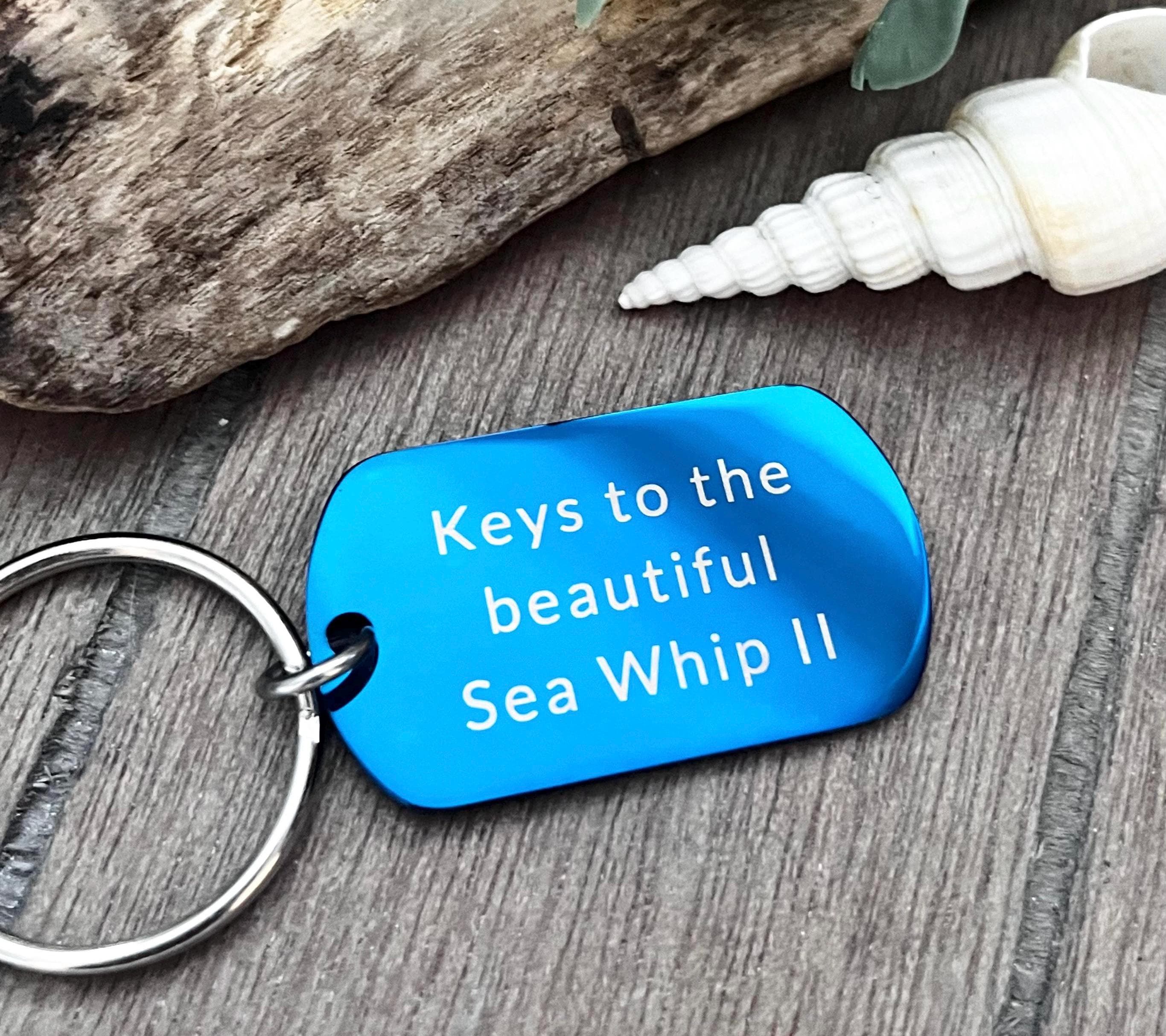 CHOOSE your own BOAT NAME- Customisable Boat Name  Keyring - Keychain for Fisherman - Yachting Gift for Men - Personalised sailing gift
