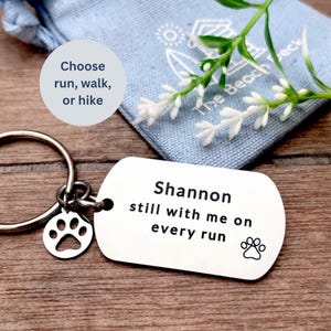 Regalo conmemorativo para perros - Llavero con nombre de perro - Nombre personalizado - En memoria de perro - Regalo de recuerdo de mascota - Regalo de condolencia por la pérdida de un perro - Personalizado imagen 6