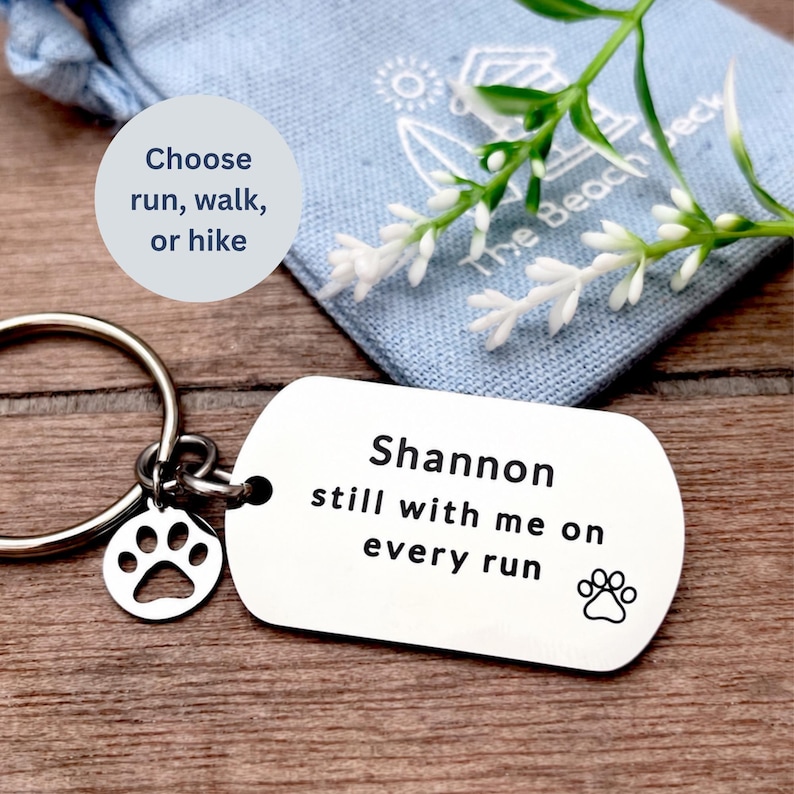 Regalo conmemorativo para perros - Llavero con nombre de perro - Nombre personalizado - En memoria de perro - Regalo de recuerdo de mascota - Regalo de condolencia por la pérdida de un perro - Personalizado imagen 6