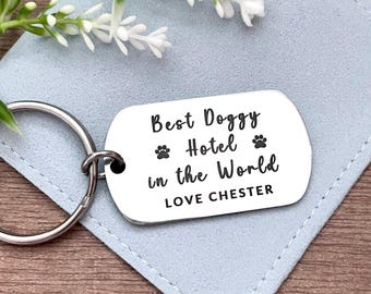 Thank You from Dog, Dog Sitter Gift - Customisable, Thank you for looking after our dog, Gift for Dog Kennels, Doggy Foster Care, Dog Hotel