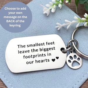 Regalo conmemorativo para perros - Llavero con nombre de perro - Nombre personalizado - En memoria de perro - Regalo de recuerdo de mascota - Regalo de condolencia por la pérdida de un perro - Personalizado imagen 3