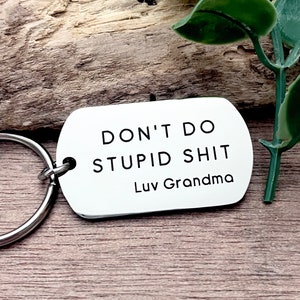 18th Birthday Gift for Boy - Happy 18th Gift for Nephew - Funny Personalised Gift for Niece - Engraved keyring for Grandson special 18th image 4