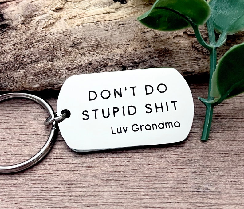 18th Birthday Gift for Boy - Happy 18th Gift for Nephew - Funny Personalised Gift for Niece - Engraved keyring for Grandson special 18th image 4