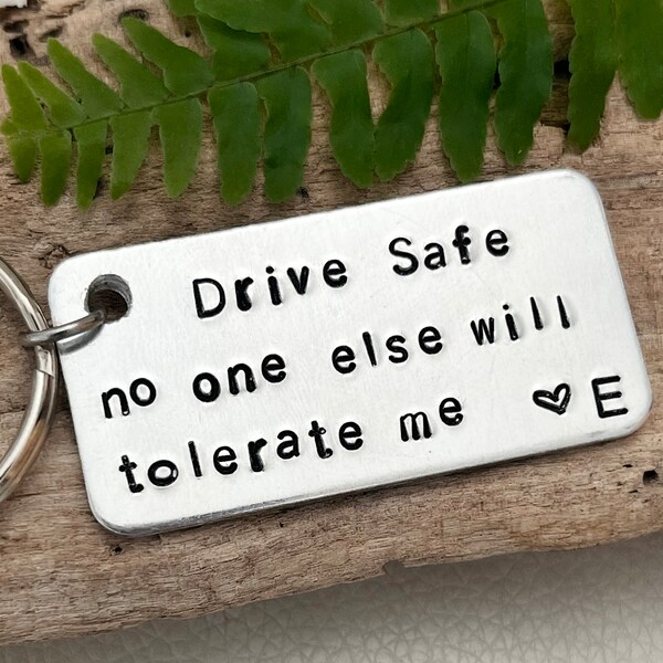 Drive Safe - Funny Gifts for Men -  Boyfriend - Girlfriend Keychain - For Her -  Personalised Gift - Anniversary  - Customised