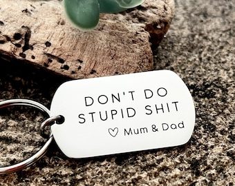 Funny gift for University Student Gift for New Driver Keyring Gift for Son Passed driving test Keyring Gift Personalised Daughter New Driver