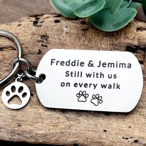 Regalo conmemorativo para perros - Llavero con nombre de perro - Nombre personalizado - En memoria de perro - Regalo de recuerdo de mascota - Regalo de condolencia por la pérdida de un perro - Personalizado imagen 5